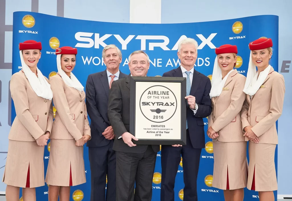 جوایز و افتخارات پرواز امارات 